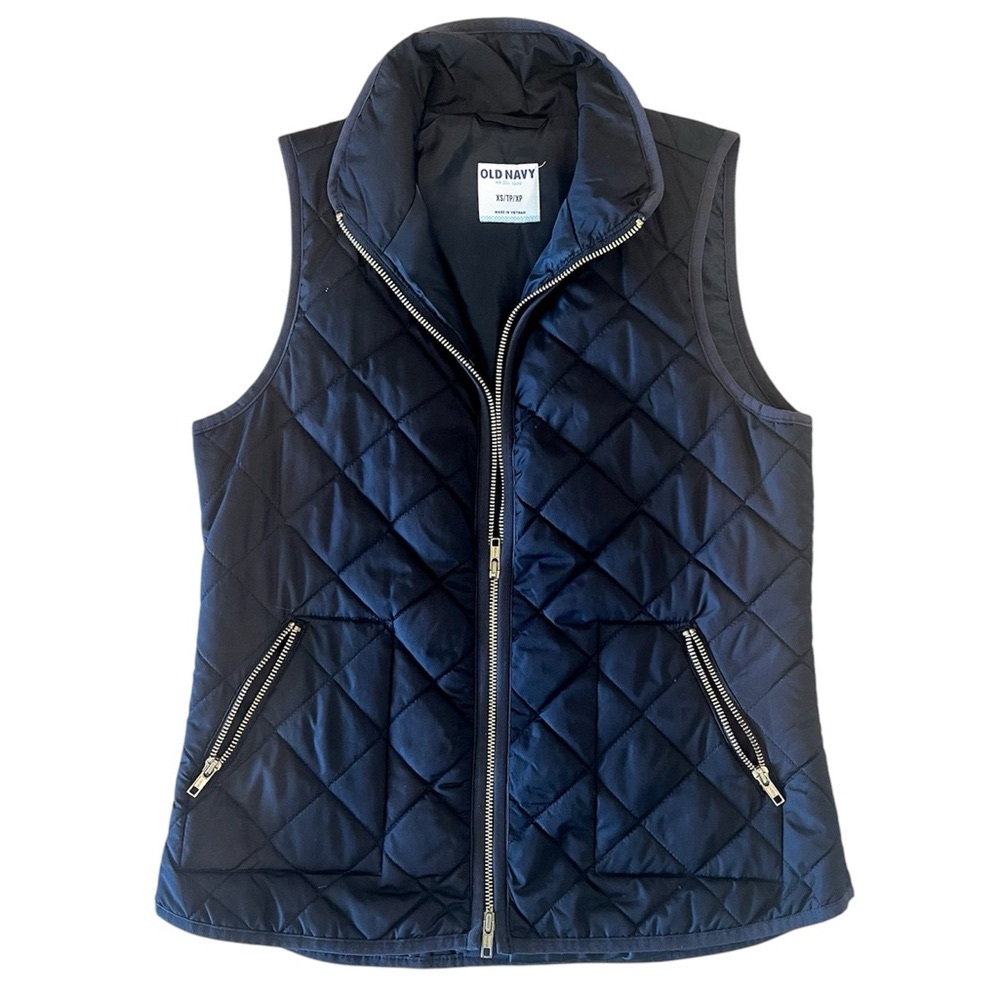 Black Quilted Vest